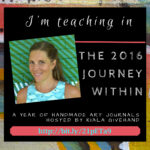 Join me and lots more on a year long art journaling journey! Click through to learn more!!