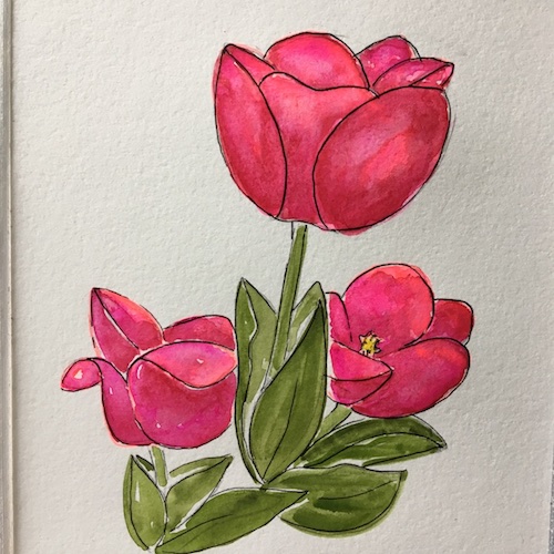 Fluorescent florescence? What is that? In this Wings, Worms, and Wonder blog post we break it down and discover how to paint spring flowers that pop using fluorescent underpainting.