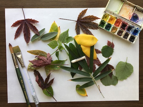 Play with seasonal leaves and paint resist techniques in this Wonder Wednesday 74 Leafy Resist nature art activity!