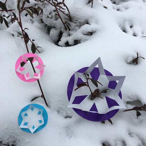 Why do snowflakes have 6 points? Click to learn why and how to make your own 6 sided snowflakes the Wings, Worms, and Wonder way!