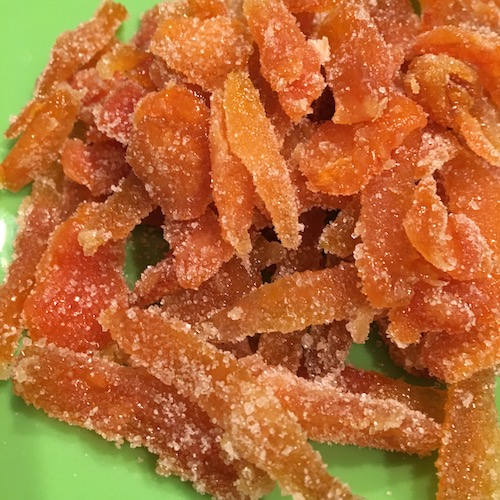 This Wonder Wednesday candy citrus peels! Click to get a Wings, Worms, and Wonder recipe and ideas for incorporating citrus into your winter celebrations!