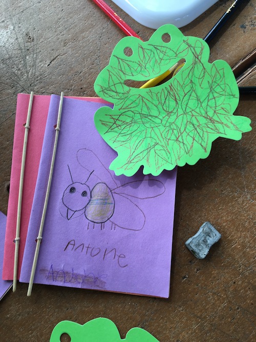 Let's nature journal in early childhood! Click for a post chock full of activities to get children under 6 creatively connecting with nature the Wings, Worms, and Wonder way!