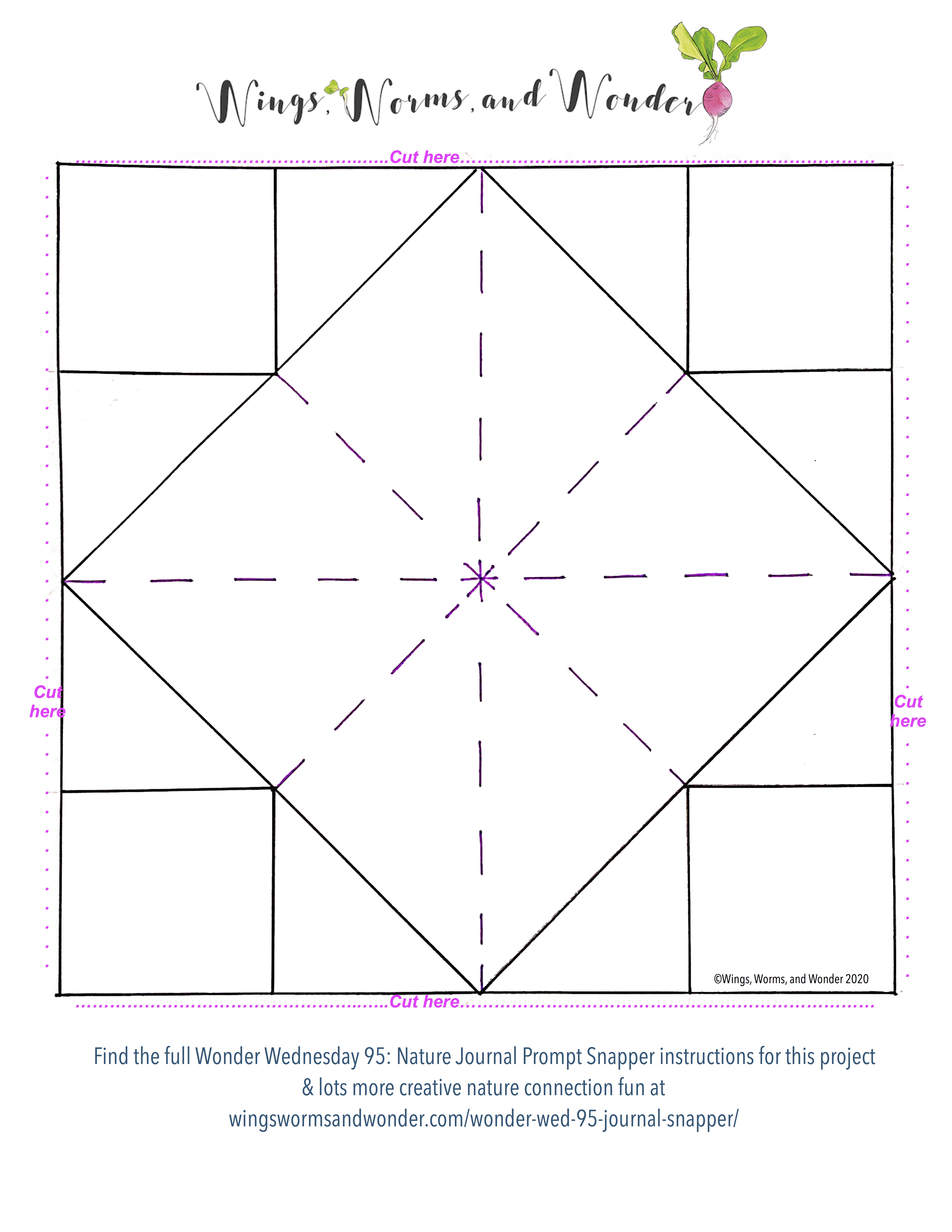 Kick off International Nature Journaling Week with a nature journal prompt snapper! Click for the Wings, Worms, and Wonder project and template!